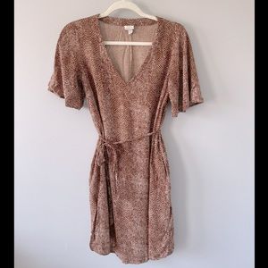 Giraffe Print Tie Dress